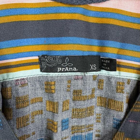 Prana Womens size XS Elsie Geometric Long Sleeve Popover Blouse Top - Picture 7 of 7